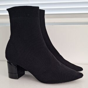 PULL & BEAR Black Ankle Boots